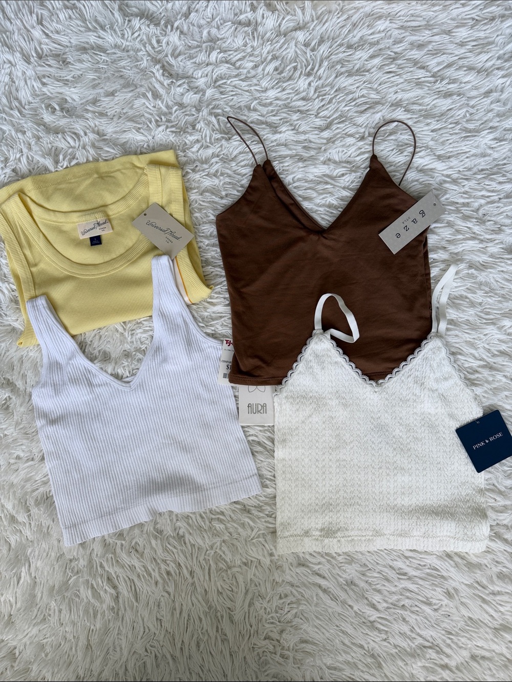 Bundle of 4 Cami Tank Tops XS/SM